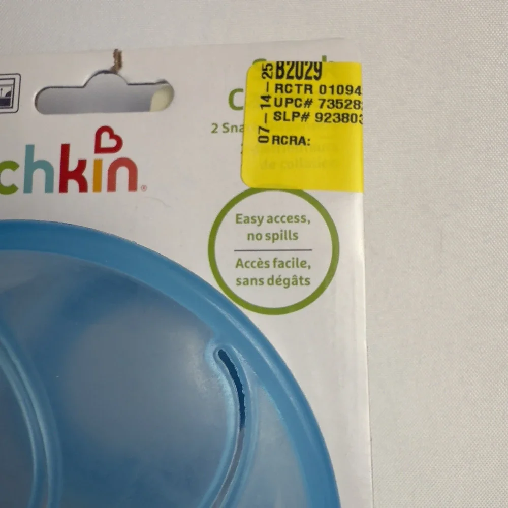 Munchkin Baby Feeding Cups Snack Catcher Set Of Two Cups Blue/Green